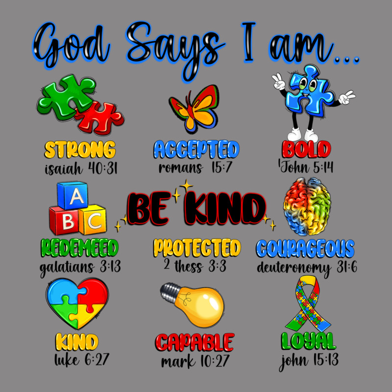 God Says I Am Autism Vintage Tee by Artiststas | Teevron