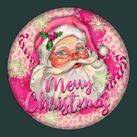 Pink Merry Christmas Santa Premium Sweatshirt | Teevron