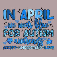 In April We Wear Blue For Autism Awareness Vintage Hoodie | Teevron