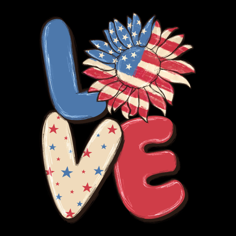 Love 4th Of July Heavy Core Tee by MaliasSmallBusiness | Teevron