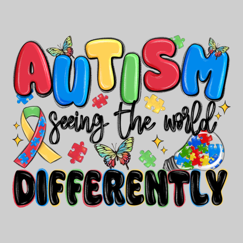 Autism Seeing The World Differently Premium Tee by MaliasSmallBusiness | Teevron