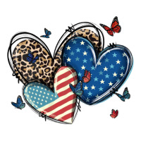 american flag leopard hearts | Teevron