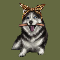 Alaskan Husky With Bandeau Long Sleeve Tee | Teevron