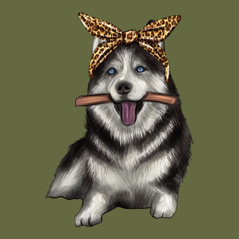 Alaskan Husky With Bandeau Long Sleeve Tee by texasbilliewilder | Teevron