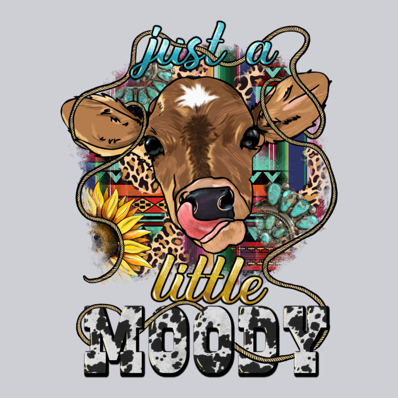Just A Little Moody Baby Cow Heavyweight Sweatshirt by HowdyJamesFarm | Teevron