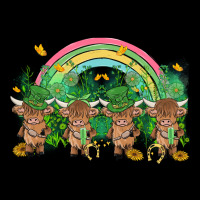 St Patrick's Day Baby Highland Cow Heavy Core Tee | Teevron