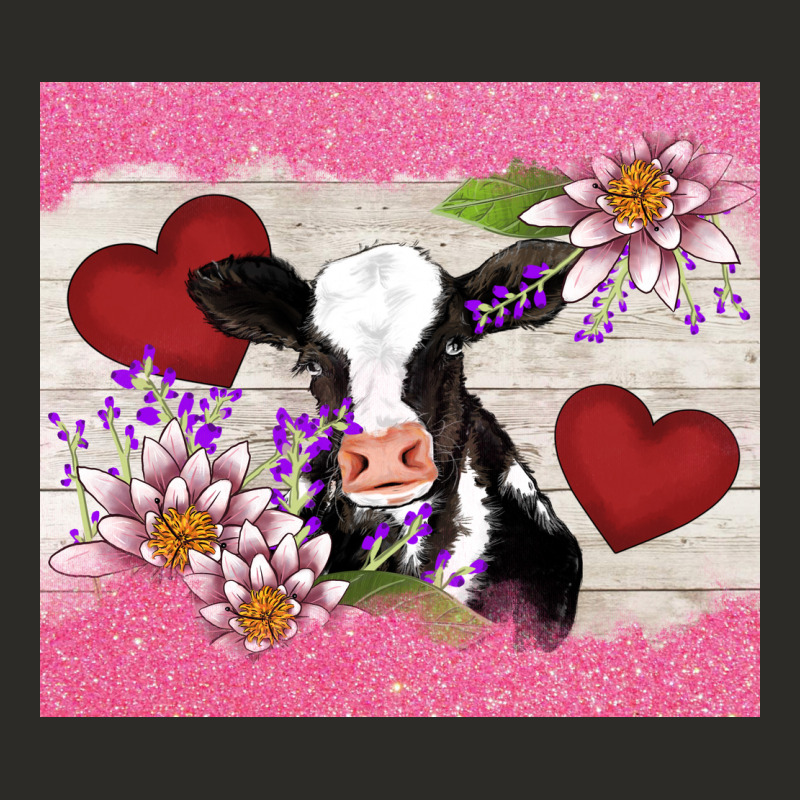 Lotus Heart Cow Valentine Heavy Core Tee by AdoDesignShop | Teevron