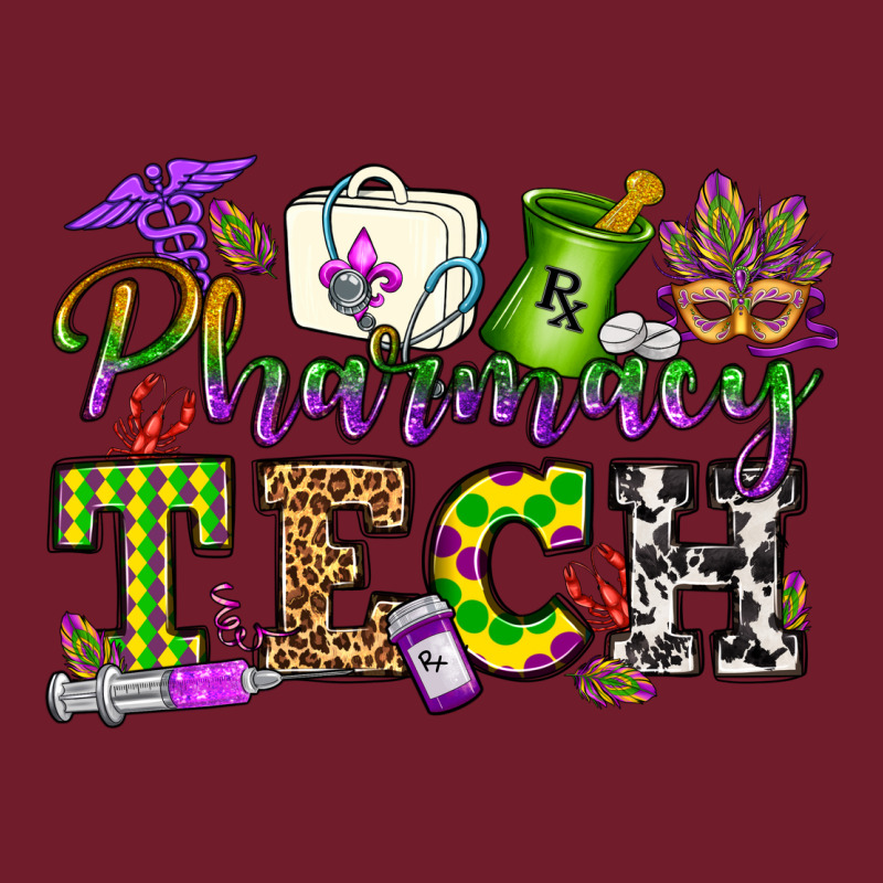 Mardi Gras Pharmacy Tech Zipper Hoodie by OliviaCreatesArt | Teevron