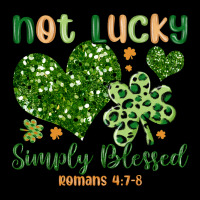 Not Lucky Simply Blessed Ladies Tee | Teevron
