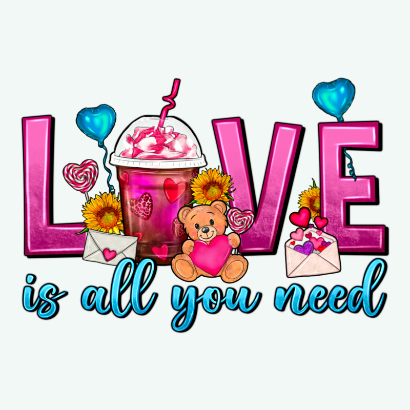 Love Is All You Need Valentines Day Frappe Coffee Premium Hoodie by FaDigitalArtStudio | Teevron
