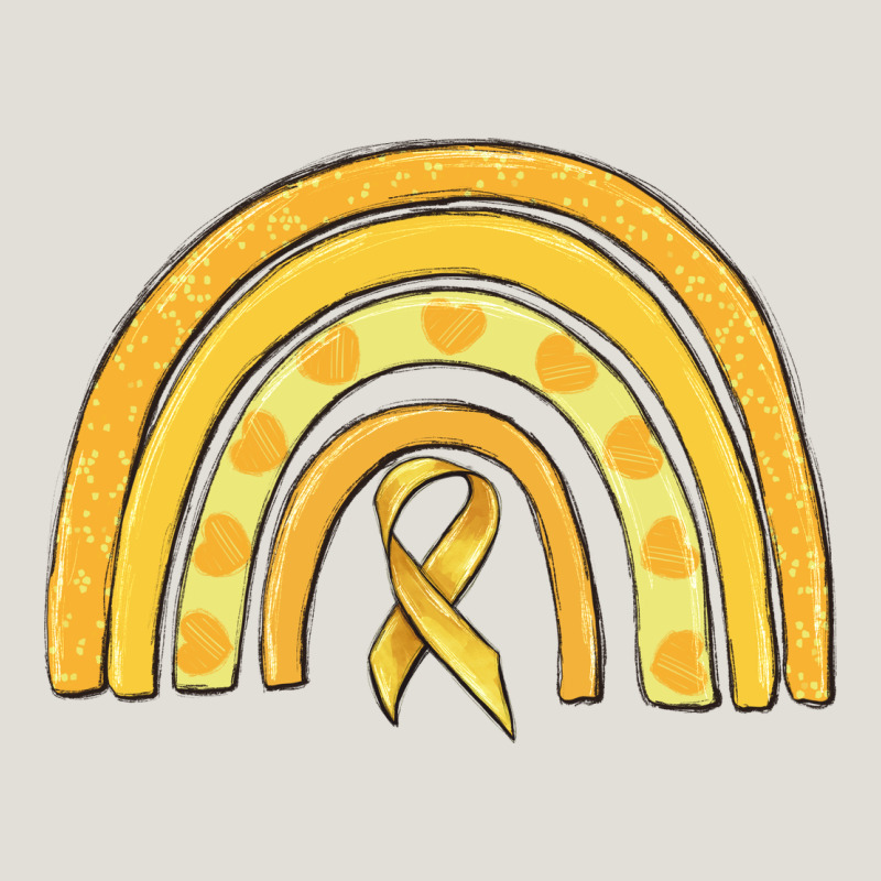 Childhood Cancer Awareness Rainbow Heavy Core Tee by MaliasSmallBusiness | Teevron
