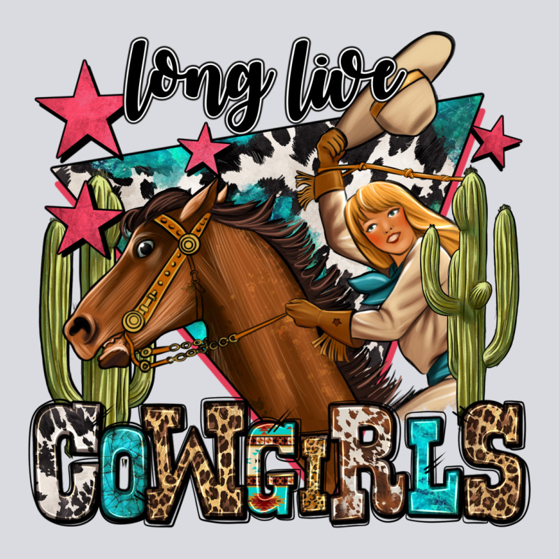 Long Live Cowgirls Zipper Hoodie by OliviaCreatesArt | Teevron