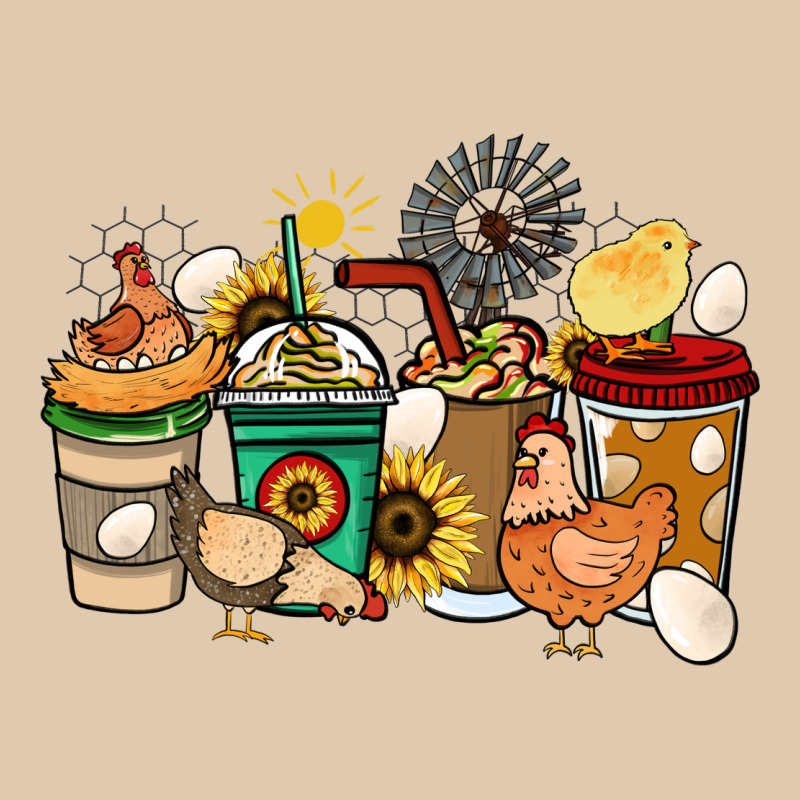 Chicken Coffee Cups Heavyweight Sweatshirt by HowdyJamesFarm | Teevron