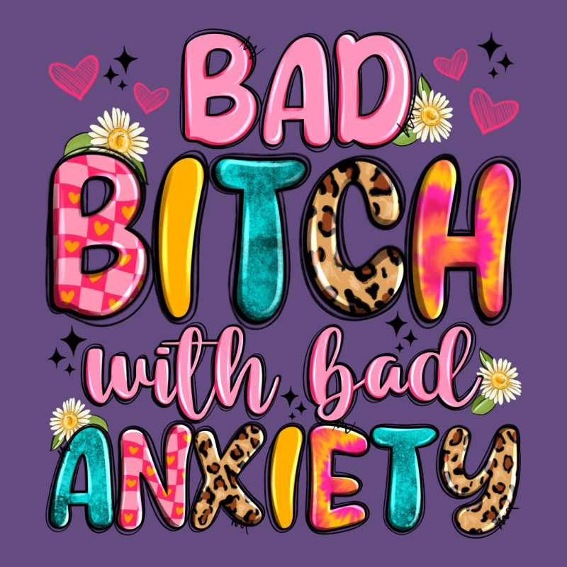 Bad Bitch With Bad Anxiety Vintage Hoodie by Artiststas | Teevron