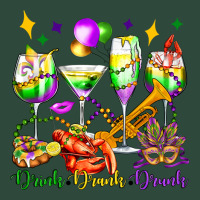 Drink Drank Drunk Mardi Gras Wine Glasses Olivia Zipper Hoodie | Teevron