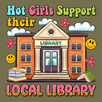 Hot Girls Support Their Local Library Vintage Hoodie | Teevron
