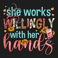 She Works Willingly With Her Hands Heavyweight Hoodie | Teevron