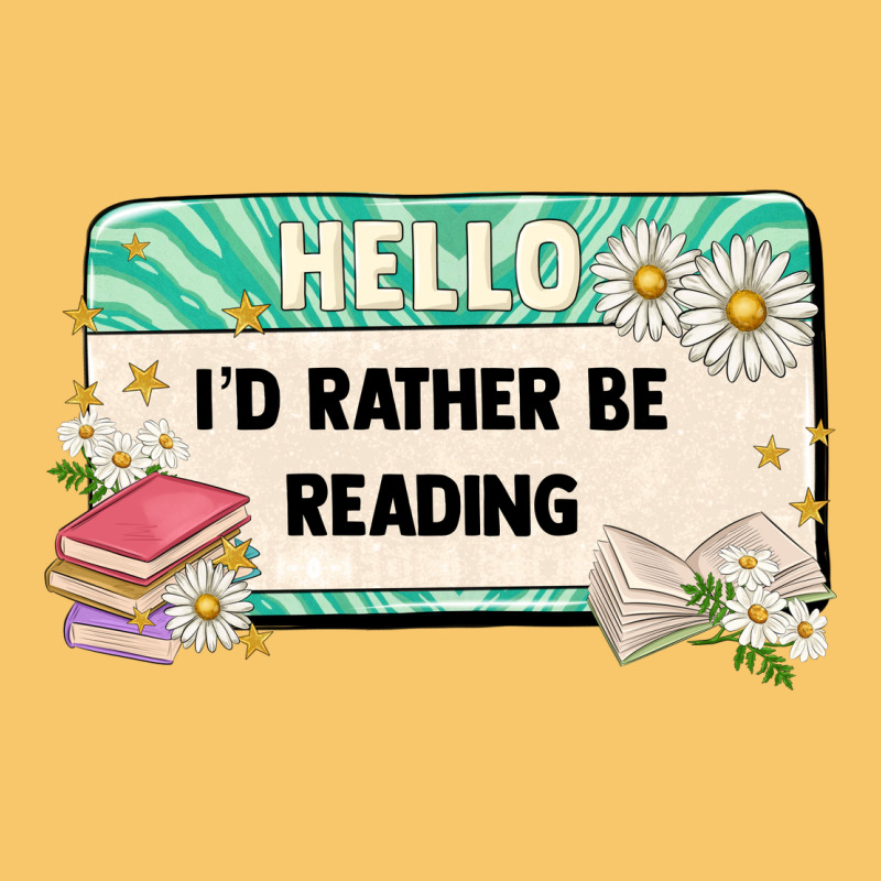 Hello Id Rather Be Reading Vintage Hoodie by Artiststas | Teevron
