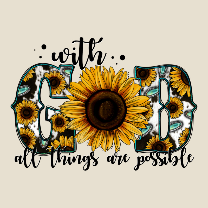 With God All Things Are Possible Sunflower Urban Heavy Tee by Jasminsmagicworld | Teevron