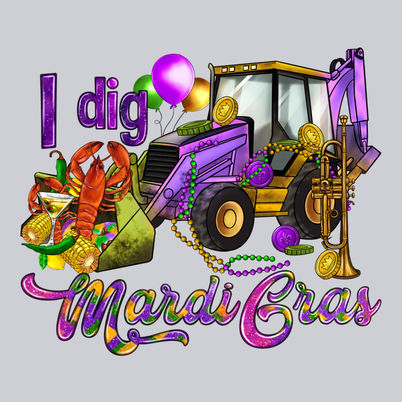 I Dig Mardi Gras Heavyweight Sweatshirt by HowdyJamesFarm | Teevron
