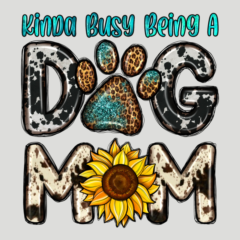 Kinda Busy Being A Dog Mom Zipper Hoodie by OliviaCreatesArt | Teevron