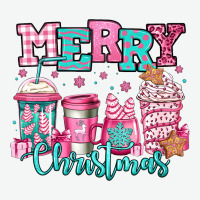 Merry Christmas Pink Coffee Cups Urban Heavy Tee | Teevron