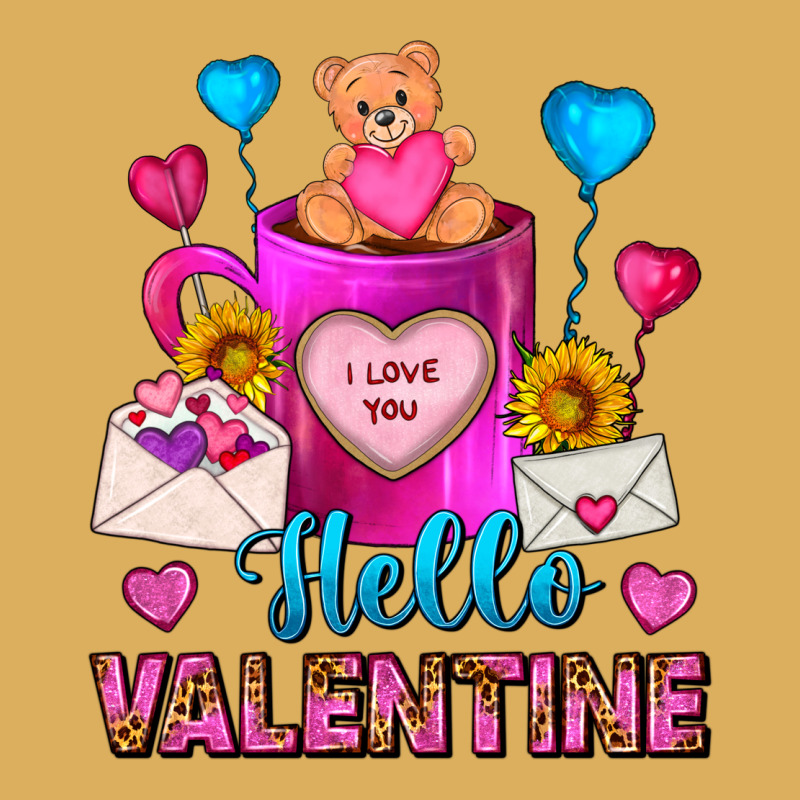 Hello Valentine Valentines Day Coffee Mug Premium Hoodie by FaDigitalArtStudio | Teevron