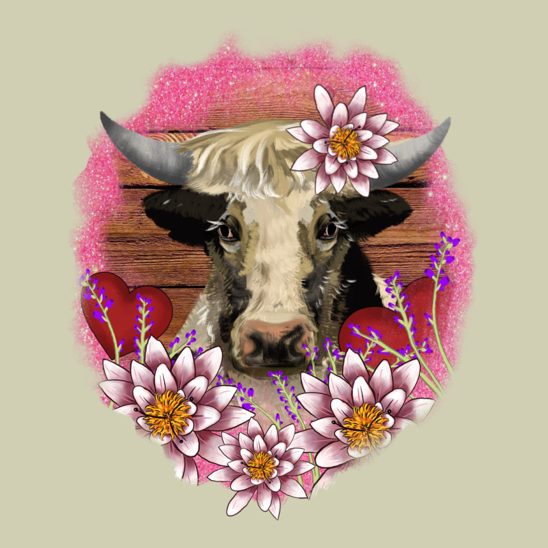 V.d Lotus And Cow Heavy Core Tee by AdoDesignShop | Teevron