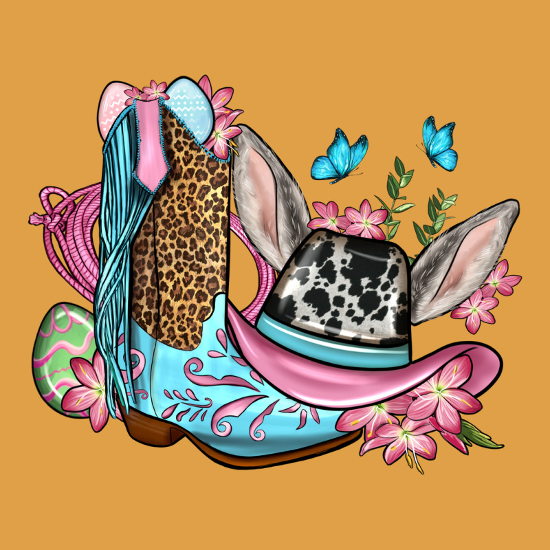 Easter Cowboy Boots Hat Premium Hoodie by OliviaCreatesArt | Teevron