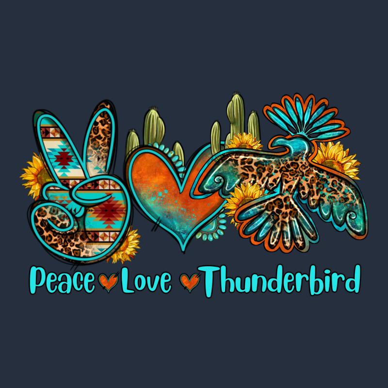 Peace Love Thunderbird Zipper Hoodie by OliviaCreatesArt | Teevron