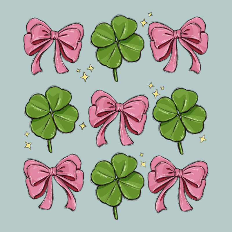 Coquette Bow Clover St. Patrick's Day Heavy Core Tee by MaliasSmallBusiness | Teevron