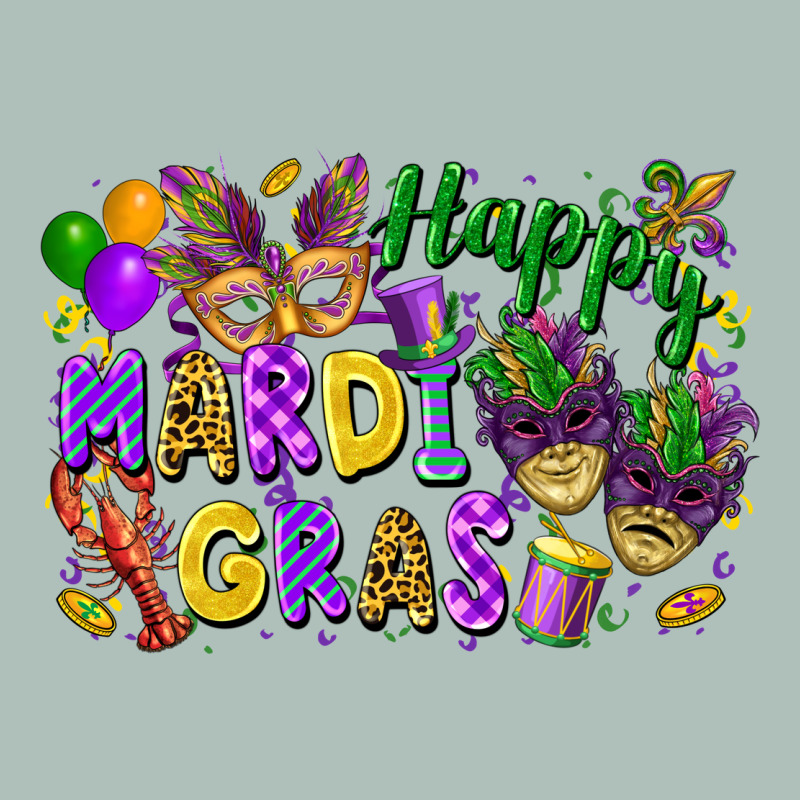 Happy Mardi Gras Heavyweight Hoodie by FaDigitalArtStudio | Teevron