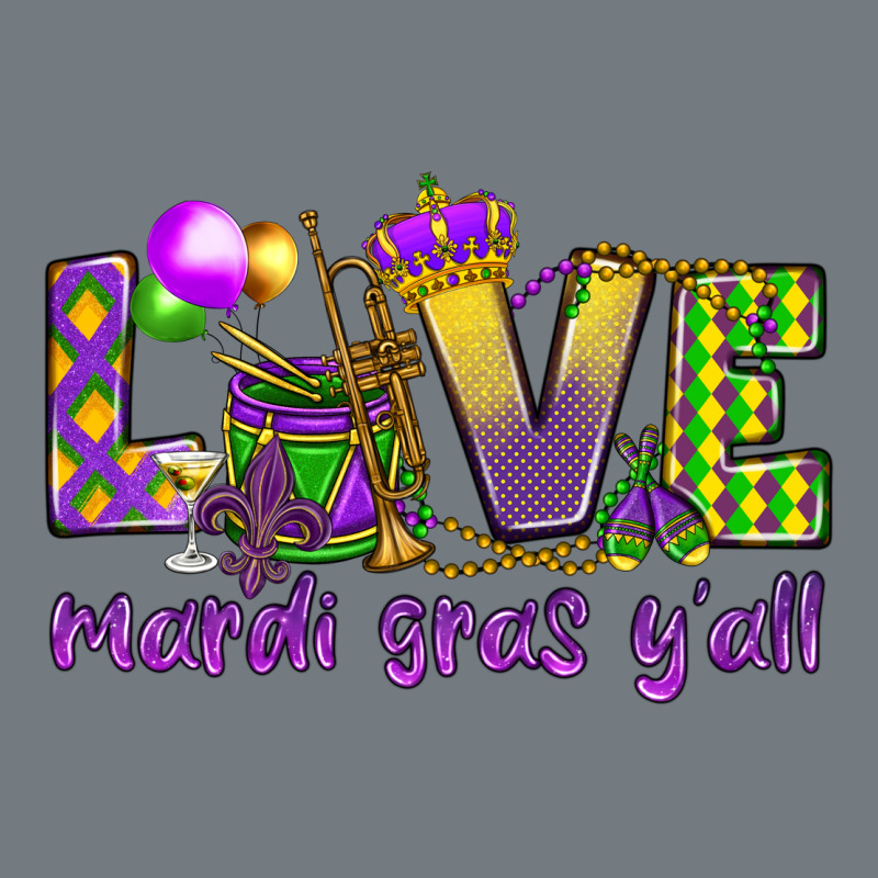 Love Mardi Gras Y'all Heavyweight Sweatshirt by HowdyJamesFarm | Teevron