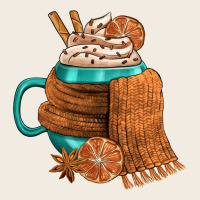 Winter Coffee Cup With Scarf Premium Sweatshirt | Teevron