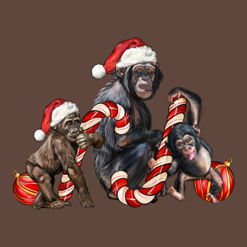 Christmas Chimpanzee And Gorilla Classic Tee by LillyAllenDesigns | Teevron