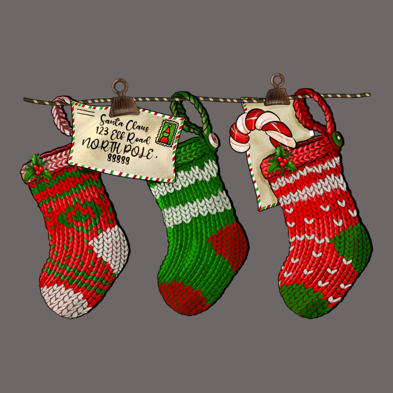 Christmas Socks With Santa Letter Classic Tee by LillyAllenDesigns | Teevron