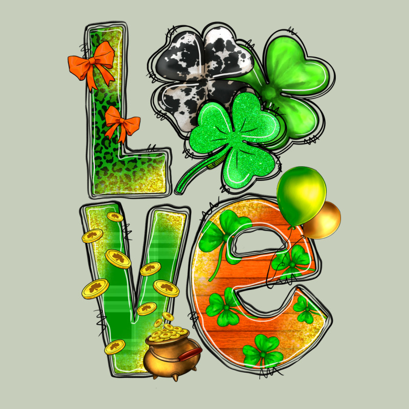 St.patrick Love With Clover Long Sleeve Tee by NancyCooperArtShop | Teevron