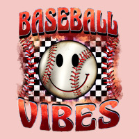 Baseball Vibes Smiley Face Urban Heavy Tee | Teevron