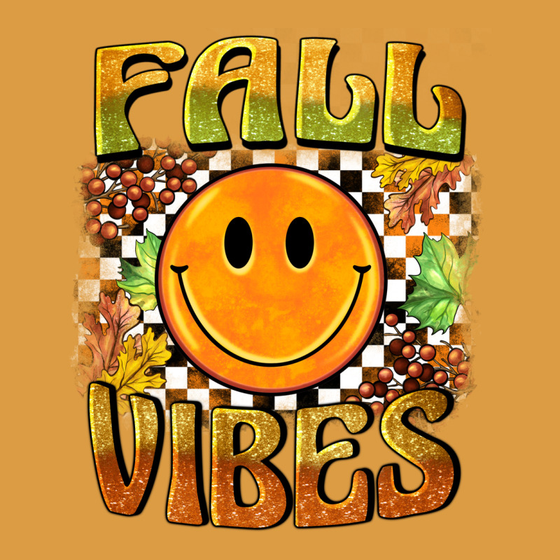 Fall Vibes Smiley Face Urban Heavy Tee by BarkalooDesign | Teevron