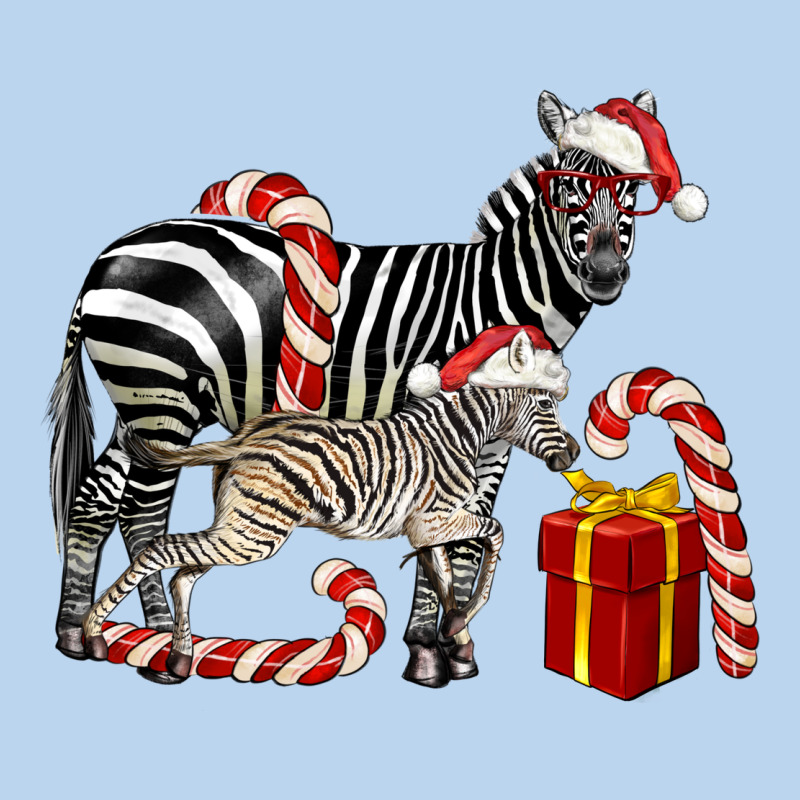 Christmas Zebra Baby And Mama Classic Tee by LillyAllenDesigns | Teevron