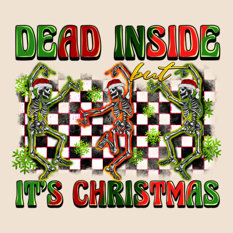 Dead Inside But It's Christmas Dancing Skeletons Urban Heavy Tee by BarkalooDesign | Teevron