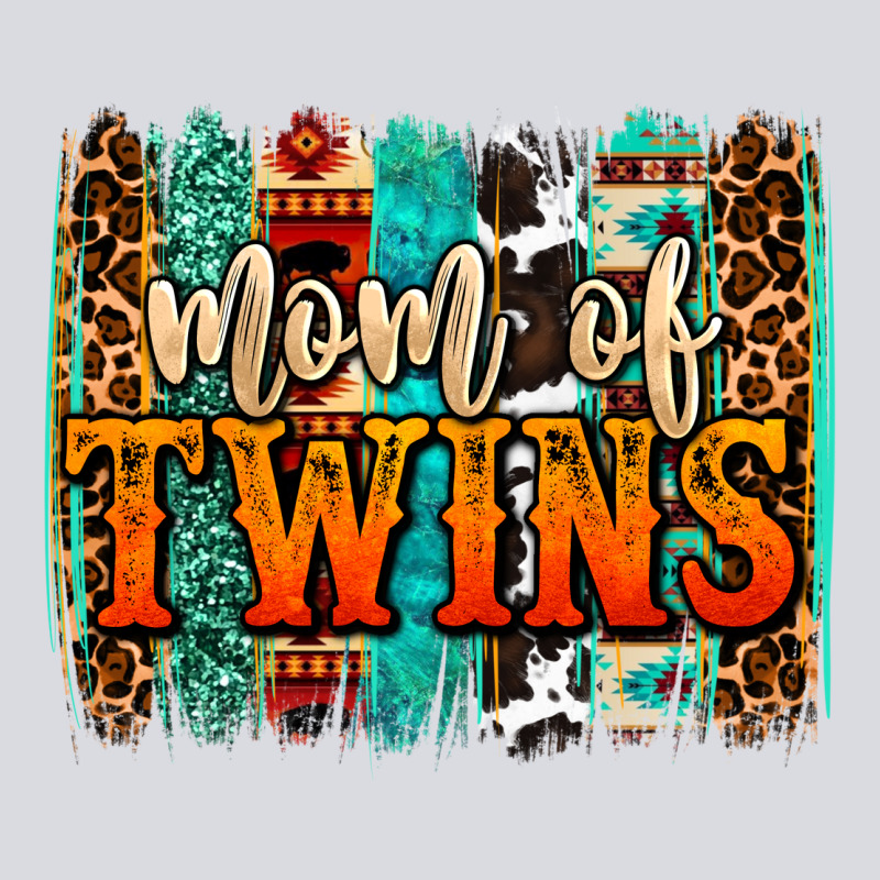 Mom Of Twins Western Brushstroke Zipper Hoodie by OliviaCreatesArt | Teevron