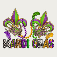 Mardi Gras Skeleton Hands  Fleur De Lis Zipper Hoodie | Teevron