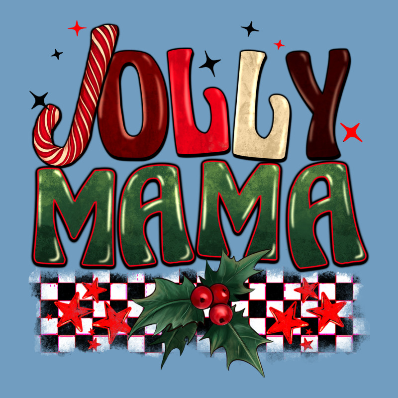 Christmas Jolly Mama Urban Heavy Tee by BarkalooDesign | Teevron