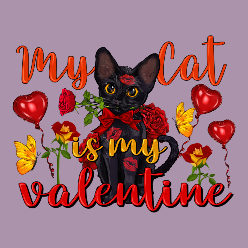 My Cat Is My Valentine Valentine's Day Heavyweight Hoodie by FaDigitalArtStudio | Teevron