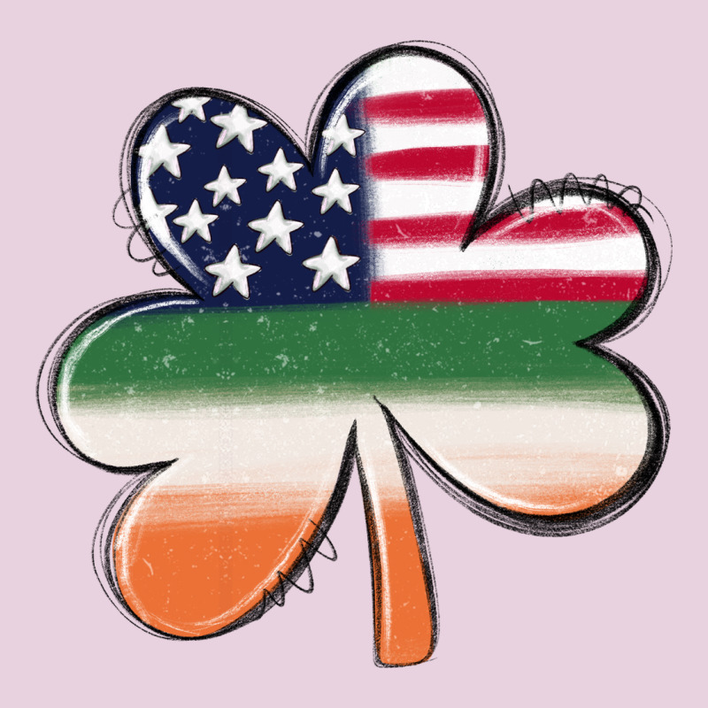 St Patricks Day Shamrock American Flag Ladies Tee by MaliasSmallBusiness | Teevron