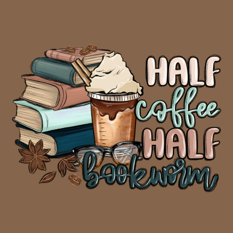 Half Coffee Half Bookworm Premium Tee by MaliasSmallBusiness | Teevron