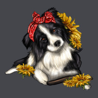 Border Collie With Bandanna Long Sleeve Tee | Teevron