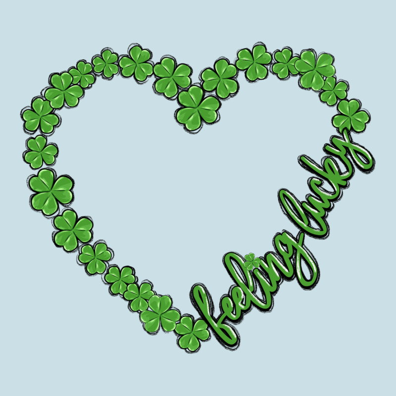 Shamrock Heart Felling Lucky Ladies Tee by MaliasSmallBusiness | Teevron