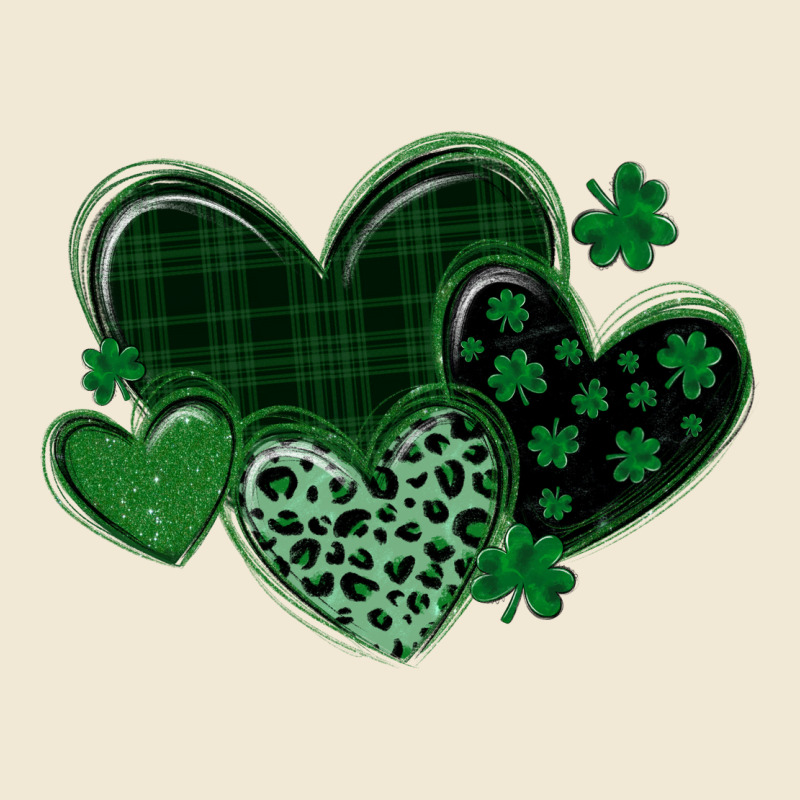 Leopard Hearts St Patricks Day Premium Tee by MaliasSmallBusiness | Teevron